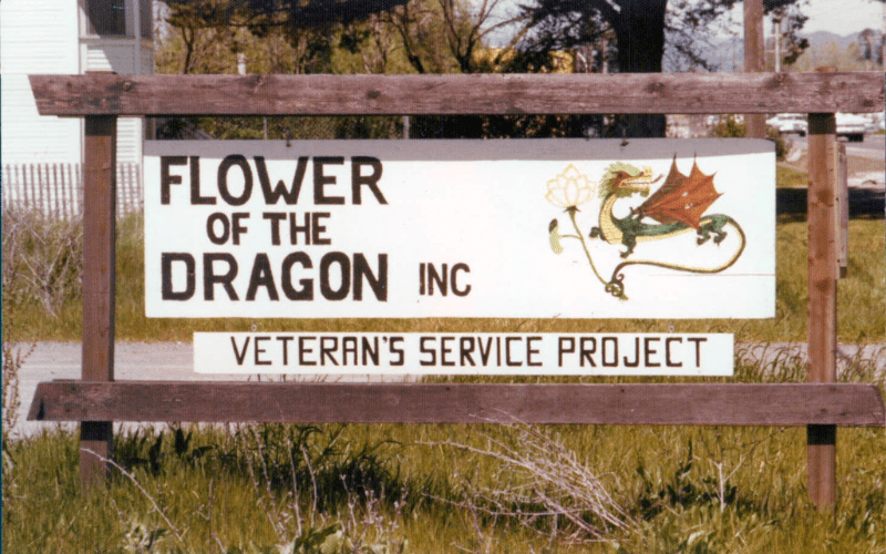 Flower of the Dragon original office sign