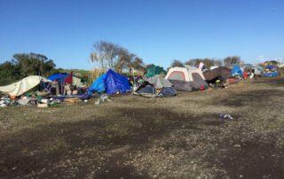 Homeless encampment in Eureka